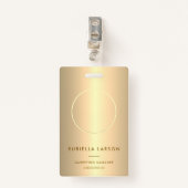 Badge Photo d'identité professionnelle de l'employé mode (Devant avec clip)