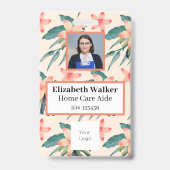 Badge Photo d'identité Tropical Double Face (Avant)
