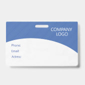 Badge Photo d'insigne personnalisé de l'employé, code-ba (Dos)