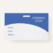 Badge Photo d'insigne personnalisé de l'employé, code-ba (Dos)