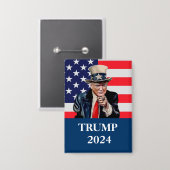 Badge Photo Donald Trump (Recto/Verso)
