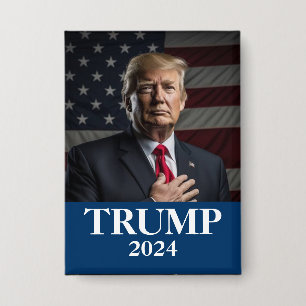 Badge Photo Donald Trump - Président