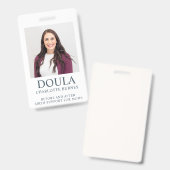 Badge Photo Doula (Recto et verso)
