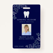 Badge Photo du logo de la dent dentaire florissante (Devant)