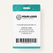 Badge Photo du LPN de l'infirmière pratique autorisée (Dos)