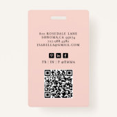 Badge Photo d'un consultant professionnel moderne (Dos)