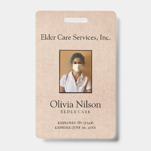 Badge Photo Elder Care (Avant)