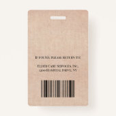 Badge Photo Elder Care (Dos)