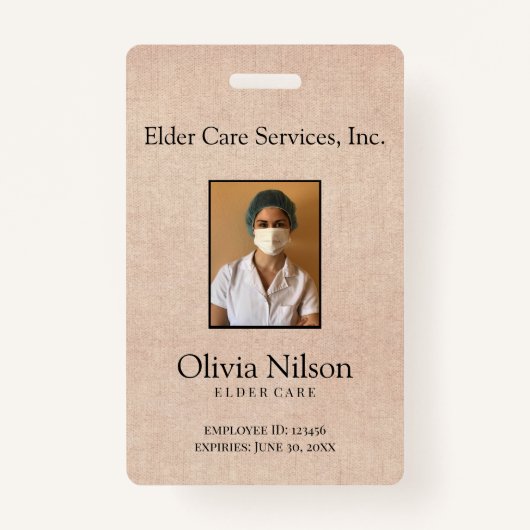 Badge Photo Elder Care (Devant)