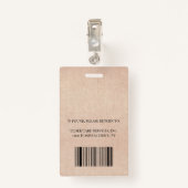 Badge Photo Elder Care (Dos avec clip)