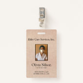 Badge Photo Elder Care (Devant avec clip)