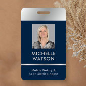 Badge Photo Empleure Photo du procureur général Notaire 