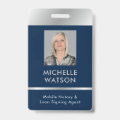 Badge Photo Empleure Photo du procureur général Notaire (Face)