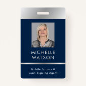 Badge Photo Empleure Photo du procureur général Notaire  (Devant)