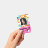 Badge photo employé Code QR Code-barres Baker Donu (Manuel / portable)
