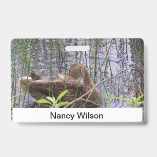 Badge Photo en gros plan d'un canard
