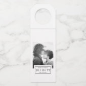 Badge Photo | Enregistrer la Date | Étiquette de B (Devant)