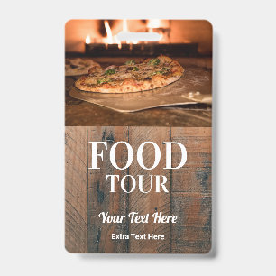 Badge Photo et logo de tournée gastronomique