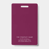 Badge Photo géométrique posée par pourpre vert (Arrière)