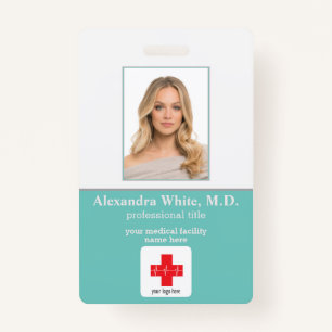 Badge Photo ID employé Hôpital Médicale professionnel