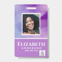 PHOTO-ID Employé VIP PASS Aquarelle Résumé