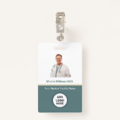 Badge Photo ID Hospital Nom professionnel Médicale de l' (Dos avec clip)