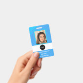Badge Photo, Logo, Code-barres de l'employé de la sociét (Manuel / portable)