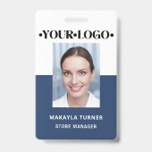 Badge Photo Logo Employee Blue (Avant)