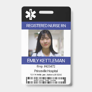 Badge Photo Médicale sur le terrain / Code-barres - Infi