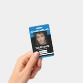 Badge Photo - Noir et Bleu (Manuel / portable)