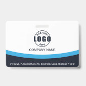 Badge Photo Nom de l'employé de l'entreprise Code QR Ble (Dos)