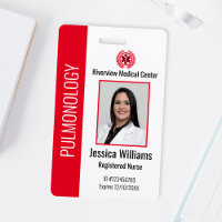 Badge Photo Personnalisé pour Employé de l'Hôpital
