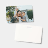 Badge Photo personnalisée (Avant & arrière)