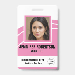Badge photo personnalisée de l'employé
