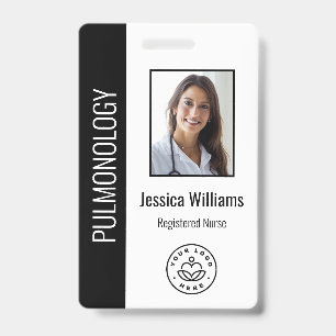 Badge Photo personnalisée de l'employé bleu Médicale noi