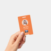 Badge Photo personnalisée de l'employé, Code barre, Logo (Manuel / portable)