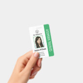 Badge Photo personnalisée de l'employé, Code barre, Logo (Manuel / portable)