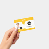 Badge Photo personnalisée de l'employé, nom (Manuel / portable)