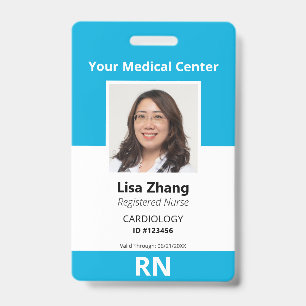 Badge Photo personnalisée d'employé d'hôpital