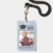 Badge Photo personnalisée, texte et couleur (Front with Lanyard)