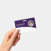 Badge Photo Personnelle, Logo, Code-Barre, Nom (Manuel / portable)