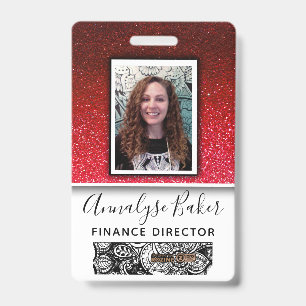 Badge photo professionnel infirmier(e) CNA Ruby Re