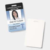 Badge photo professionnel - modifiable (Recto et verso)