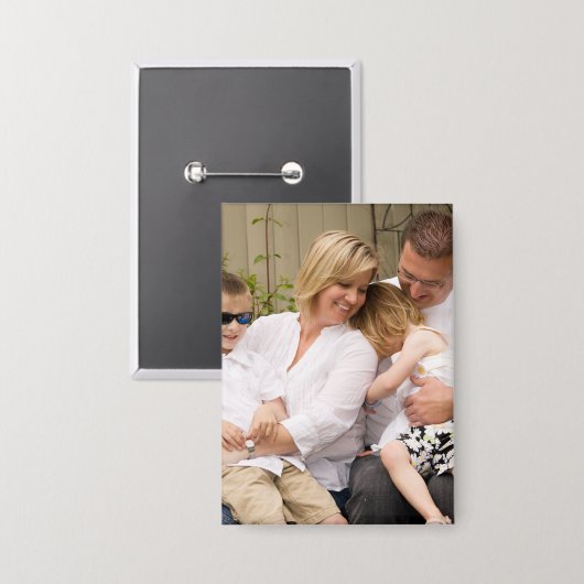Badge Photo professionnelle 2,5" x 3,5" rectangle (Recto/Verso)