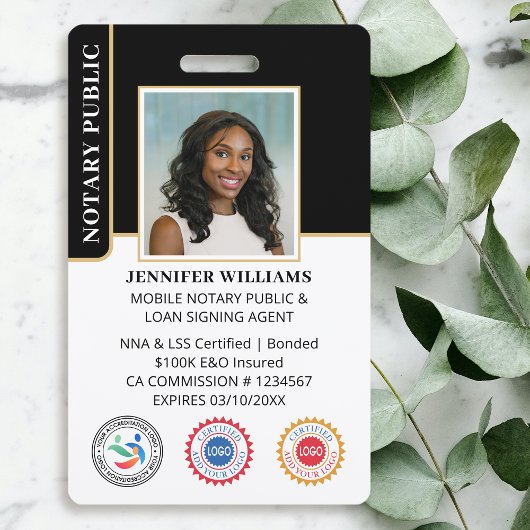 Badge Photo publique de portable Code QR Noir