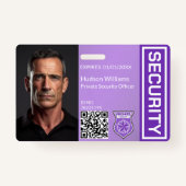 Badge photo Purple Custom Security Guard (Devant)