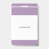 Badge Photo QR CODE logo de l'entreprise nom de l'employ (Back)