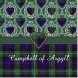 Badge Photo Sculpture Campbell de tartan d'écossais de plaid de clan<br><div class="desc">Une belle conception basée sur le vrai tartan écossais</div>