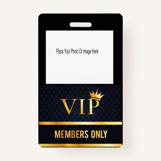 Badge Photo VIP (Devant)