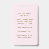 Badge PhotoElegant Soft Gold Crown (Arrière)